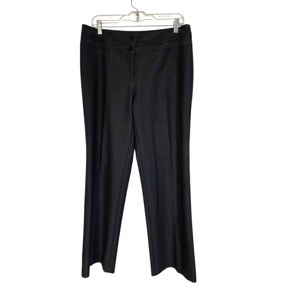 Fashion Bug Charcoal Grey Dress Pants - Size 12 -‎ Double Button Mid-Rise...